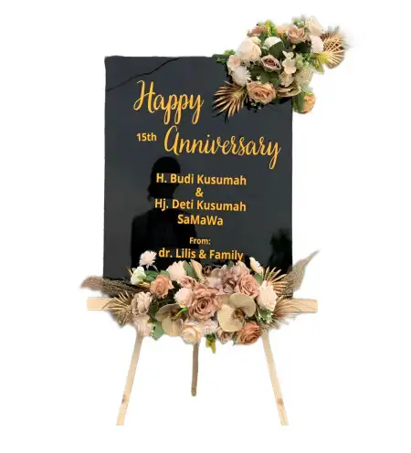 Papan Bunga Akrilik Gunung Sahari